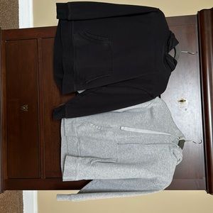 Athleta hooded sweatshirt - black and gray available